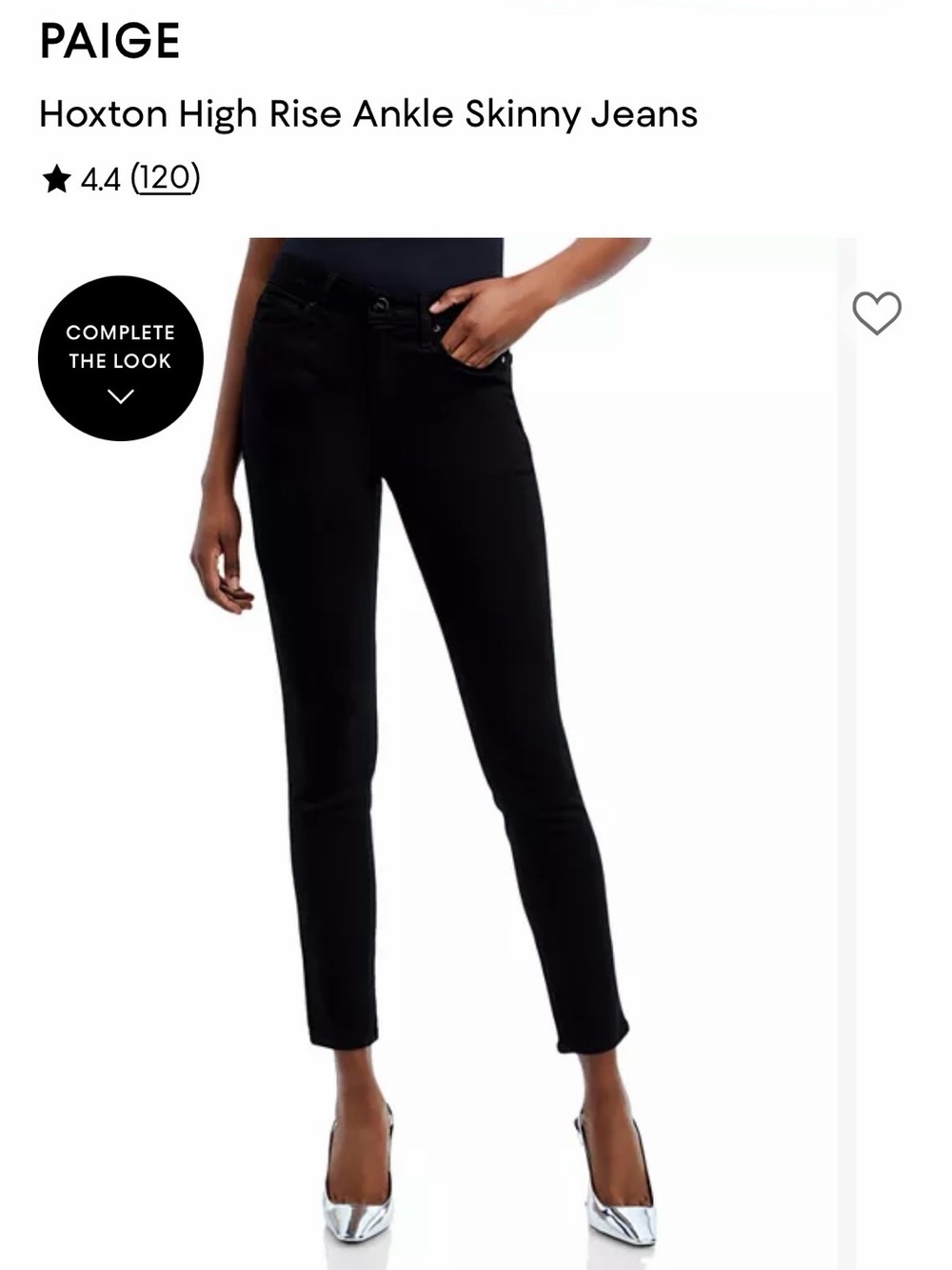 PAIGE Hoxton HighRise Black Ankle Skinny Jeans-Sz31 NWT Purchased from Anthro